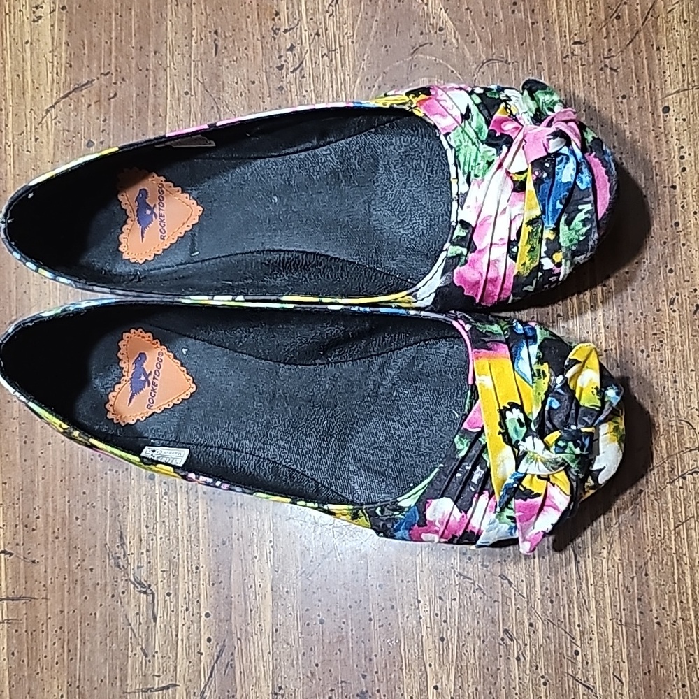 Rocketdog Floral Ballet Flats Size 8M